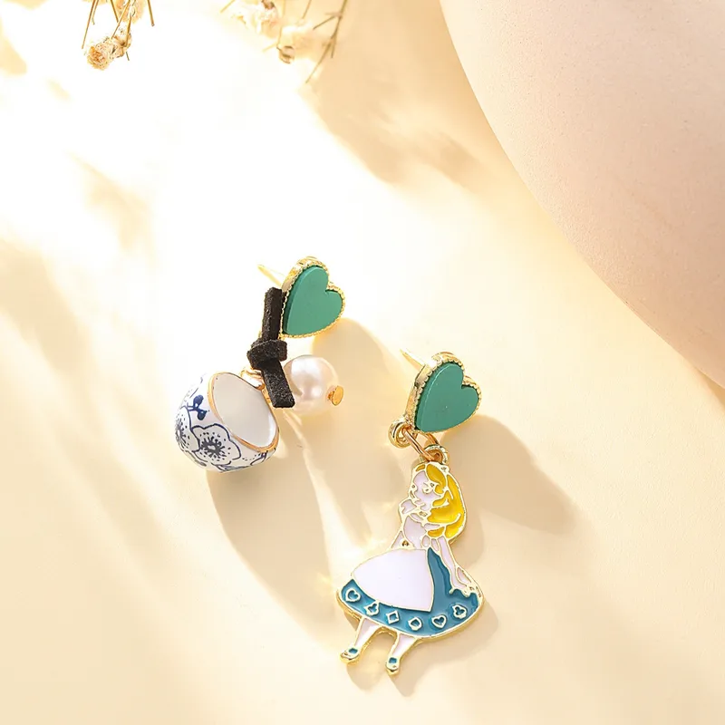 Cute Cartoon-Style Alloy Drop Earrings