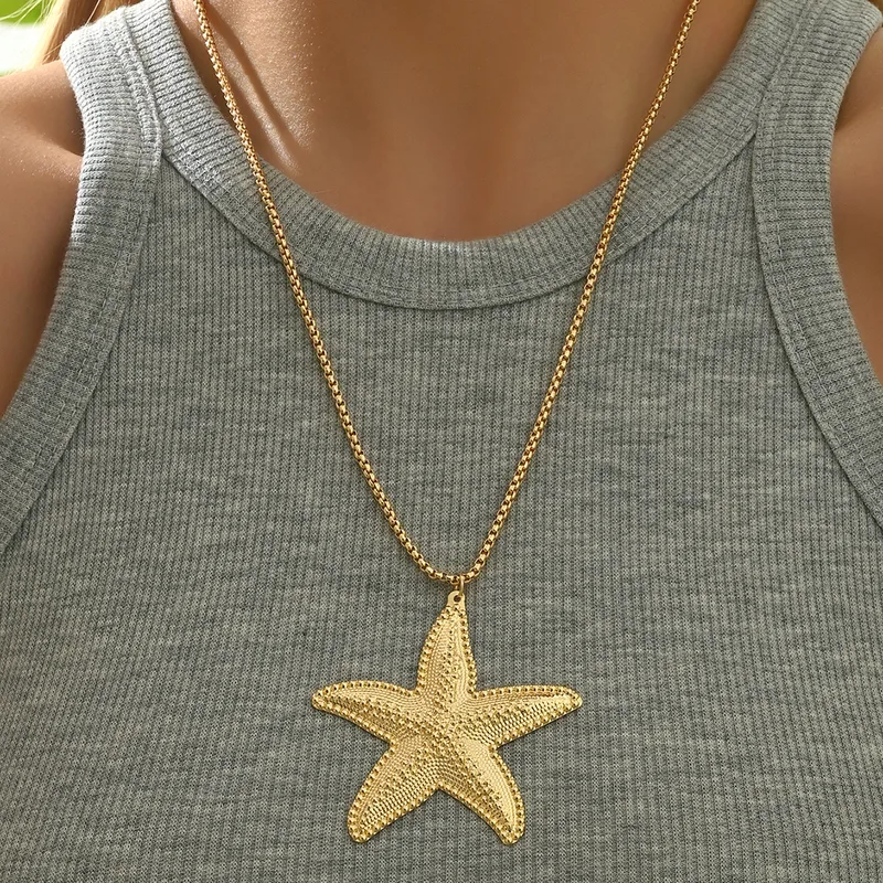 Elegant Starfish Pendant Necklace